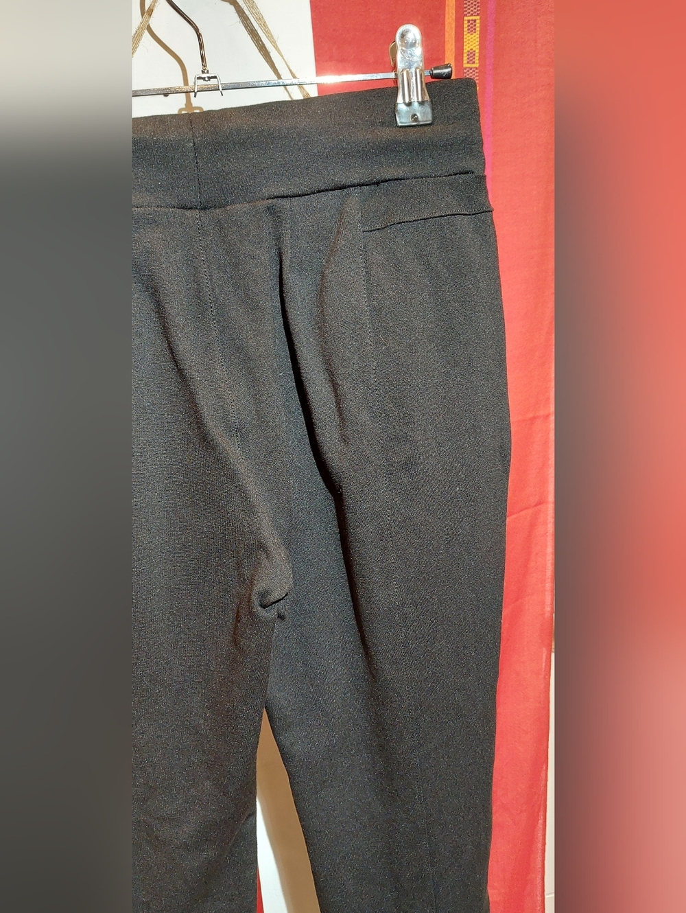 Ci Sono Black Ponte Skinny Pants with Gold Zipper Details - Picture 5 of 9